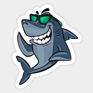 Shark Hang Loose Fun Design Sticker